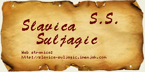 Slavica Šuljagić vizit kartica